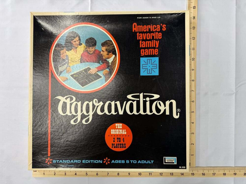 1970 vintage board game Aggravation Lakeside Industries 8320 *incomplete